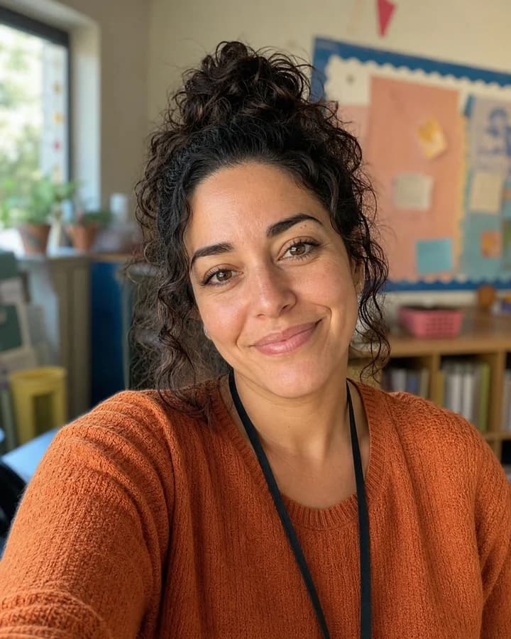 Fictional portrait of a special education teacher